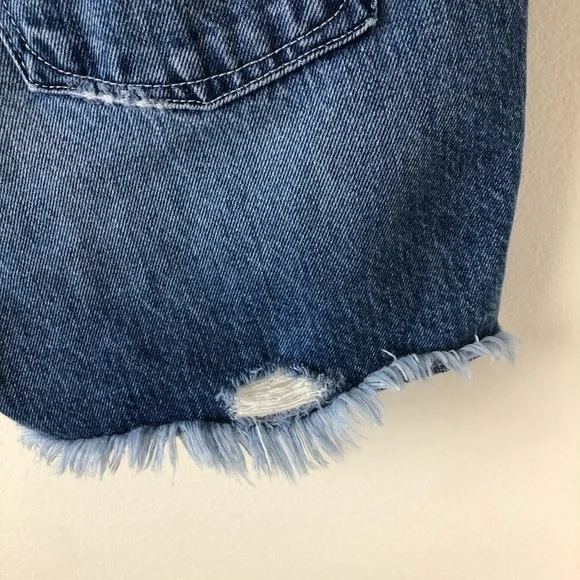 Good American- High Waist Cuttoff denim shorts - Picture 10 of 14